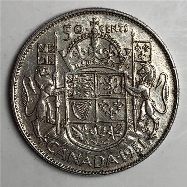 1951 King George VI 50 Cents