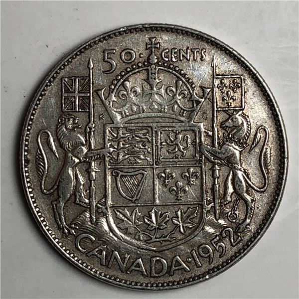 1952 King George VI 50 Cents