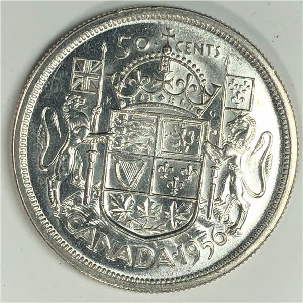 1956 Queen Elizabeth 50 Cents