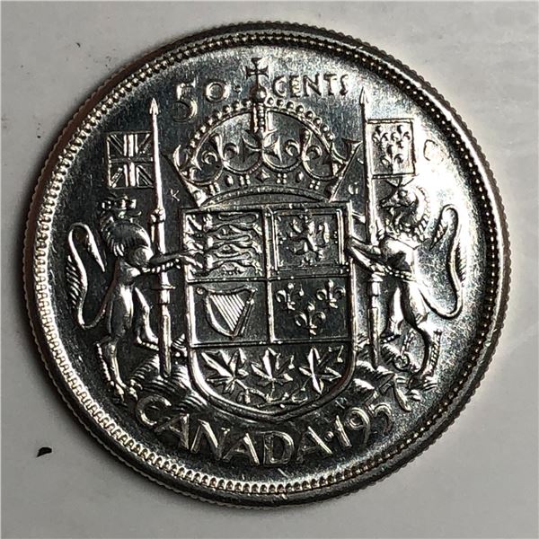 1957 Queen Elizabeth 50 Cents