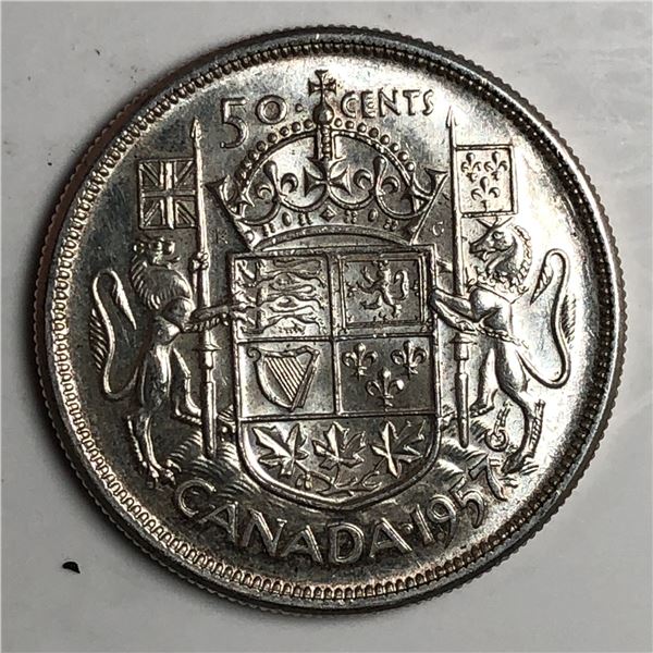 1957 Queen Elizabeth 50 Cents