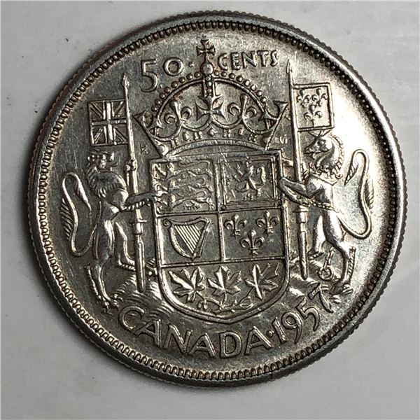 1957 Queen Elizabeth 50 Cents