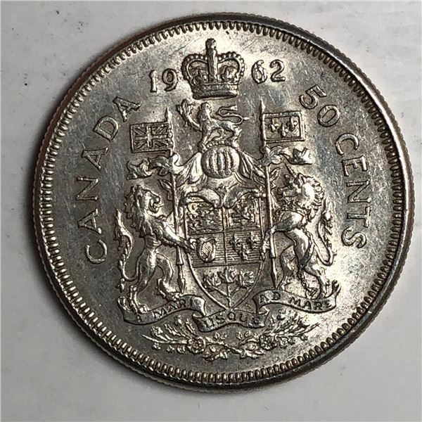 1962 Queen Elizabeth 50 Cents