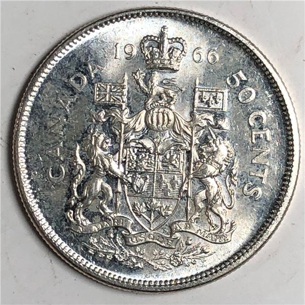 1966 Queen Elizabeth 50 Cents