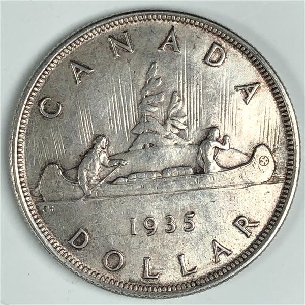 1935 King George V Canadian Silver Dollar