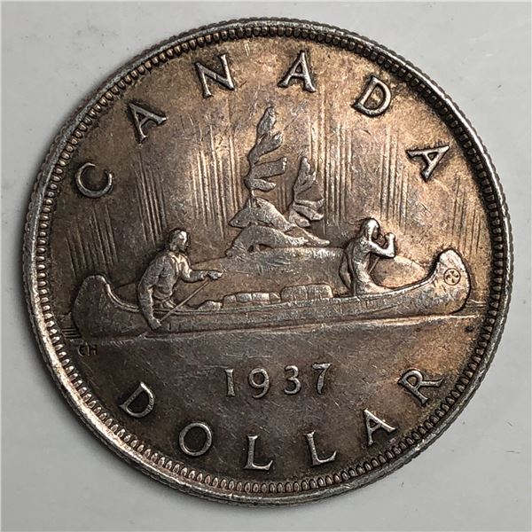 1937 King George VI Canadian Silver Dollar