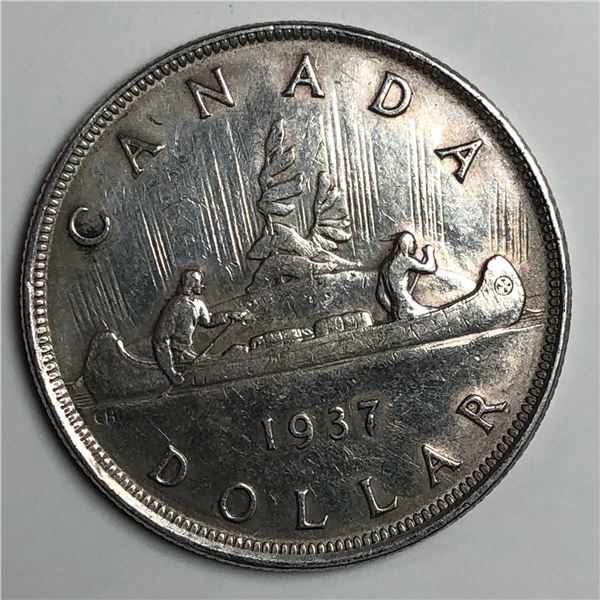 1937 King George VI Canadian Silver Dollar