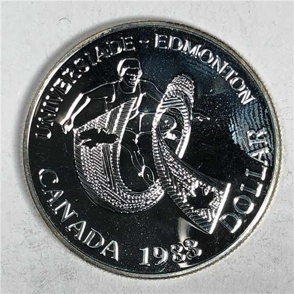 1983 Queen Elizabeth II Canadian Silver Dollar UNC