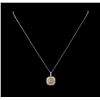 Image 2 : 14KT Two-Tone Gold 2.15 ctw Diamond Pendant