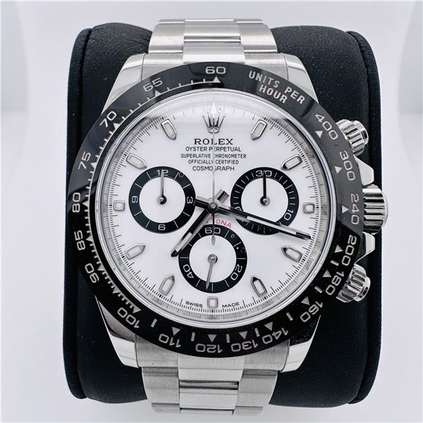 Rolex Panda 2022 Daytona Cosmograph 40mm Oyster White Dial Chronograph Wristwatc