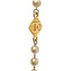 Image 5 : Chanel Gold Medal & Pearl Ribbon CC Dangle Necklace