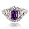 Image 1 : 1.49 ctw Pink Sapphire and 0.56 ctw Diamond 18K White Gold Ring
