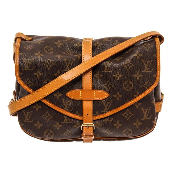 Louis Vuitton Brown Monogram Canvas Saumur 30 Shoulder Bag