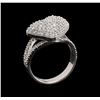 Image 4 : 14KT White Gold 1.01 ctw Diamond Ring