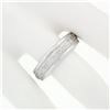 Image 3 : Scott Kay Solid 950 Platinum Fancy Textured Milgrain 5.9mm Comfort Fit Band Ring