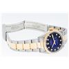 Image 9 : Rolex Mens 2T Blue Diamond Dial Datejust Oyster Band Watch 36MM