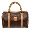 Image 1 : Celine Dark Brown and Tan Leather Macadam Boston Bag