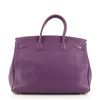 Image 2 : Hermes Birkin Handbag Purple Clemence with Palladium Hardware 40