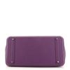 Image 3 : Hermes Birkin Handbag Purple Clemence with Palladium Hardware 40