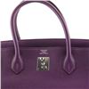 Image 7 : Hermes Birkin Handbag Purple Clemence with Palladium Hardware 40