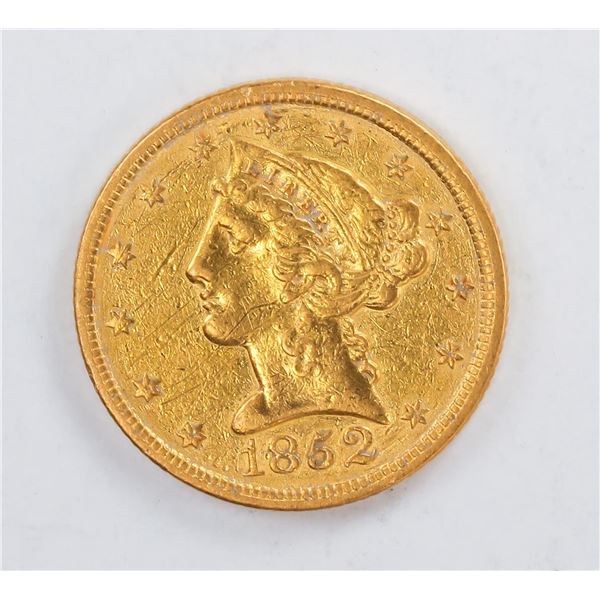 1852 $2.5 Liberty Head Quarter Eagle Gold Coin C