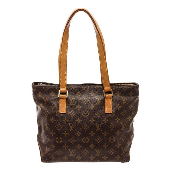 Louis Vuitton Brown Monogram Leather Cabas Piano Tote Bag