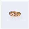 Image 2 : 18K Yellow Gold Ruby & Diamond Ring