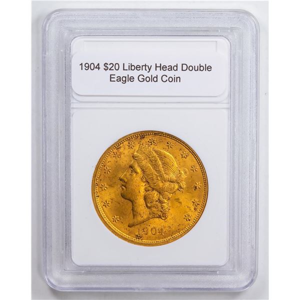 1904 $20 Liberty Head Double Eagle Gold Coin