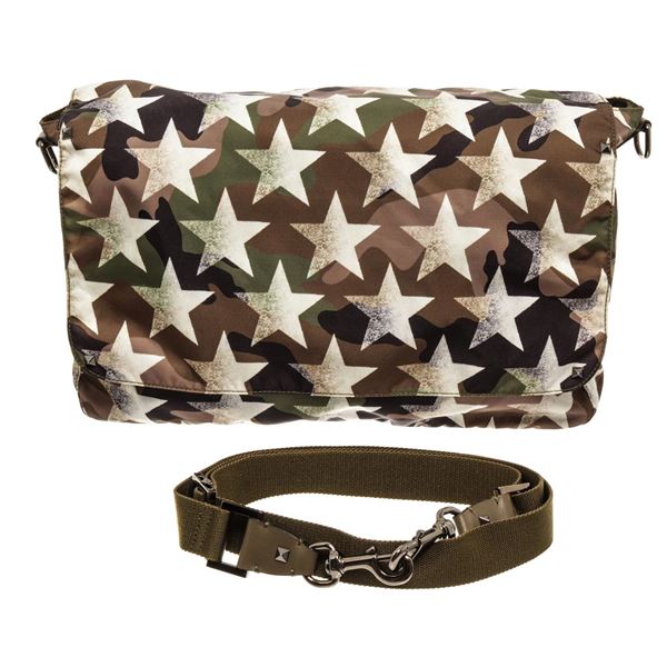 Valentino Camouflage Camustars Messenger Bag