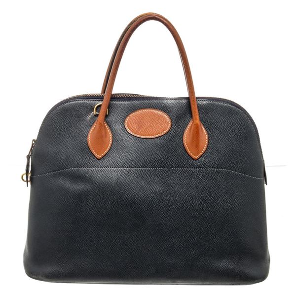 Hermes Bolide Bag handbag blue leather