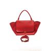 Image 1 : Celine Red Leather Medium Trapeze Shoulder Bag