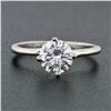 Image 3 : Jabel 18k White Gold GIA 1.02 ctw E SI2 Round Diamond Solitaire Engagement Ring