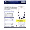 Image 4 : 132.52 ctw UNHEATED Blue Sapphire and 6.08 ctw Diamond 18K Yellow Gold Necklace