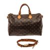 Image 1 : Louis Vuitton Bandouliere Speedy Boston Bag Brown Coated Canvas