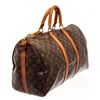 Image 4 : Louis Vuitton Brown Monogram Canvas Keepall Bandouliere 45 Travel Bag