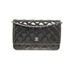 Image 1 : Chanel WOC Shoulder Bag Navy Patent Leather