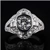 Image 1 : 1.49 ctw CENTER Diamond Platinum Ring (2.45 ctw Diamonds)