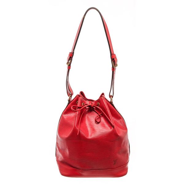 Louis Vuitton Noe Shoulder Bag Castilian Red Epi Leather