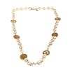 Image 2 : Chanel Gold Vintage Medal & Pearl Necklace