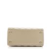 Image 3 : Christian Dior Lady Bag Cannage Quilt Patent Medium Shoulder Bag Beige Patent Le