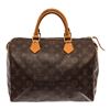 Image 1 : Louis Vuitton Brown Monogram Canvas Speedy 30 Satchel Bag