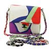 Image 1 : Chanel Mini Flap Bag Crossbody multi: white, black, red, green, blue, purple Can