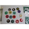 Image 2 : Saskatchewan Roughriders Lot - (3) Hats, (2) Used Tickets, Coins, Misc.