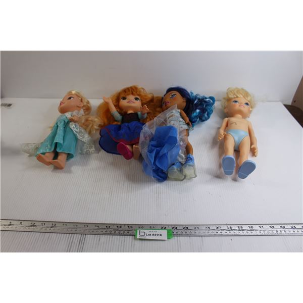 (4) Dolls - Anna, Elsa, Cinderella