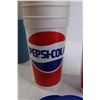 Image 2 : (12) Plastic Pepsi Cups and Lids, Thermos