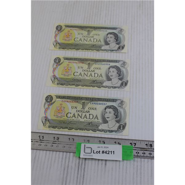 3 1973 Canadian Dollar Bills Bodnarus Auctioneering 3-1973-canadian-dollar-bills-bodnarus-auctioneering