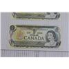 Image 3 : (3) 1973 Canadian Dollar Bills