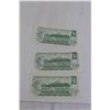 Image 4 : (3) 1973 Canadian Dollar Bills