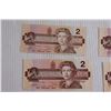 Image 2 : (4) 1986 Canadian Two Dollar Bills
