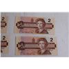 Image 3 : (4) 1986 Canadian Two Dollar Bills